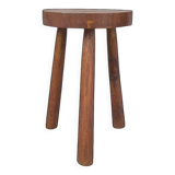 Solid oak tripod stool