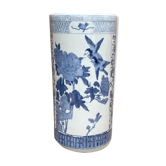 Umbrella door - cane holder - ceramic - bird patterns flowers
