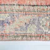 5x9 Pale Red & Green Turkish Vintage Rug, 165x267Cm