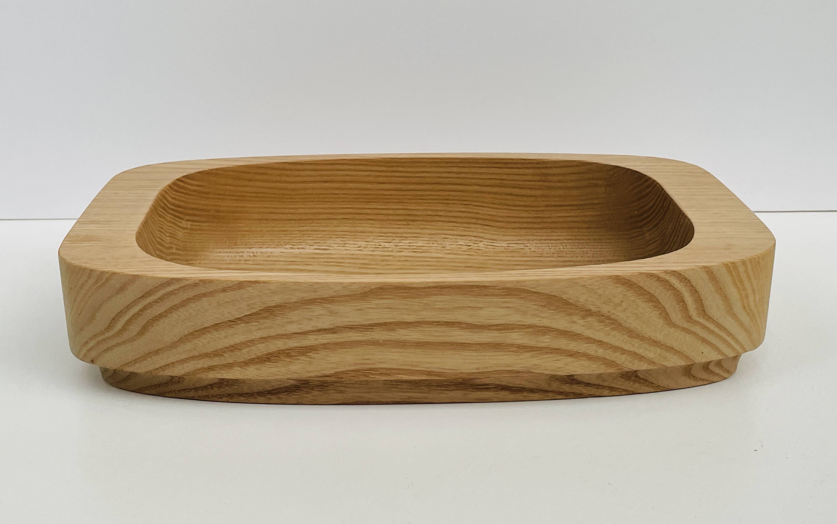 Solid wood bowl/plateau – vintage Scandinavian design – Sweden
