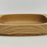 Solid wood bowl/plateau – vintage Scandinavian design – Sweden