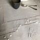Antique linen tablecloth and whipped cream silk