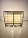 Double vintage metal and glass display cabinet from the 50s/60s – industrial style