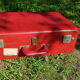 Valise vintage rouge