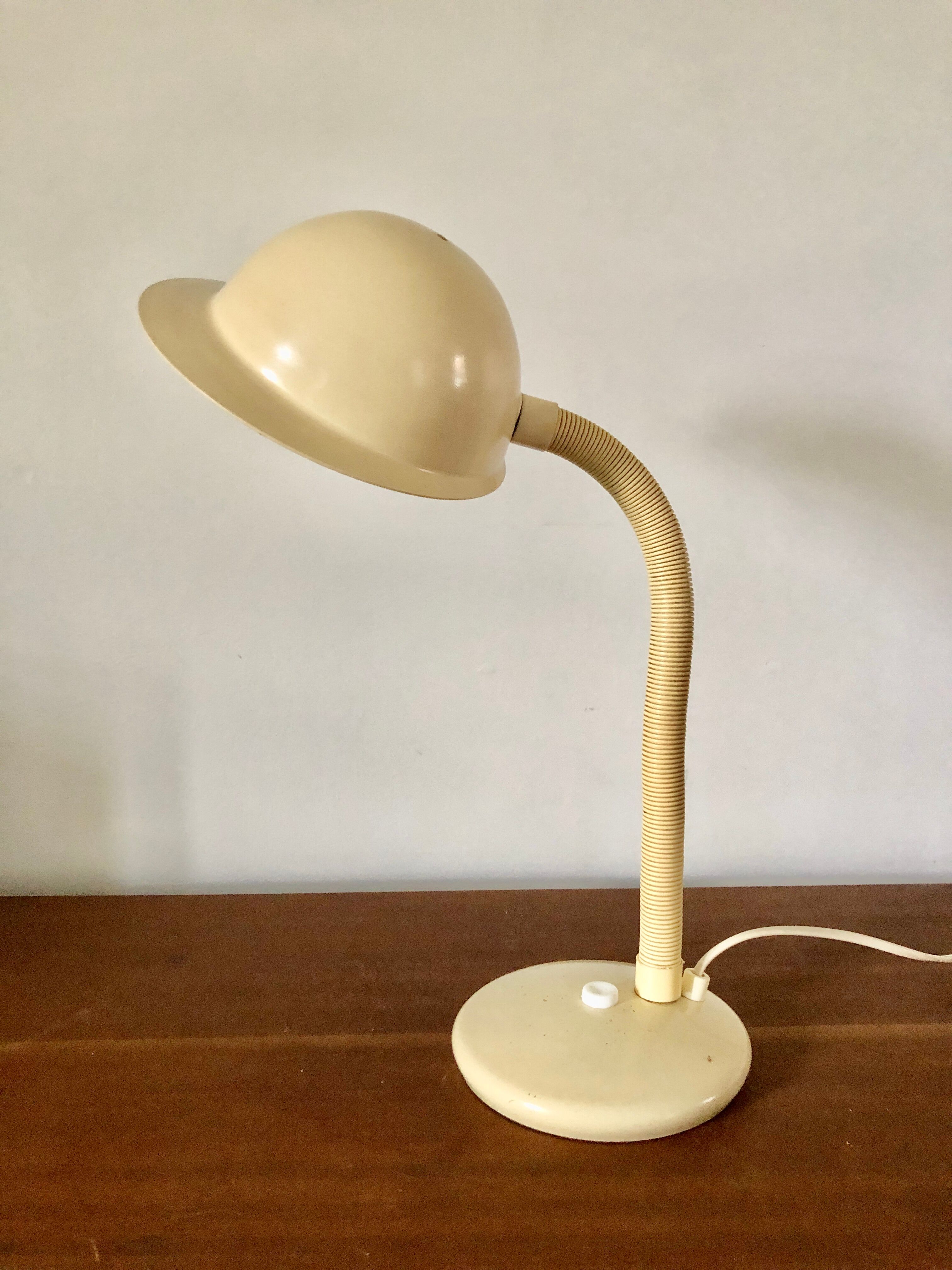 Beige desk lamp Aluminor 1970