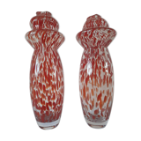 Pair of Murano blown glass vases, Carlo Moretti