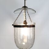 Glass bell lantern with its fumivore. XIXth