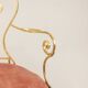Pair of wrought iron and gilded armchairs, circa 1990