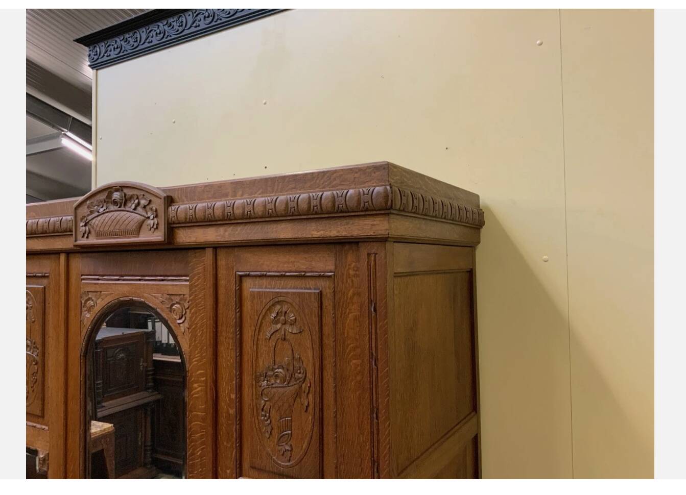 Antique Art Nouveau wardrobe