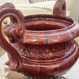 Large Medici jardinière in glazed earthenware