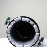 Vintage champagne bucket from the 80s-90s by Orfévrerie Jean Couzon in 18/10 stainless steel.