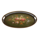 Oval tray in painted sheet metal Napoleon III