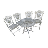 wrought iron garden lounge