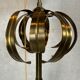 Vintage brass faux bamboo floor lamp