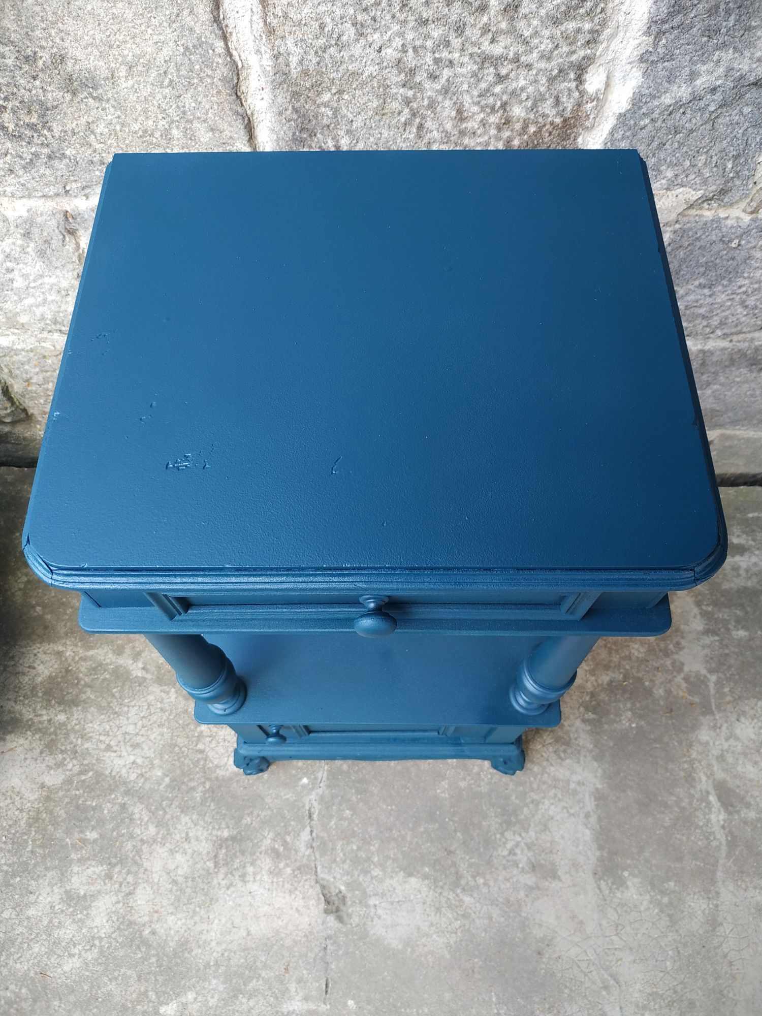 Old painted extra furniture bedside table