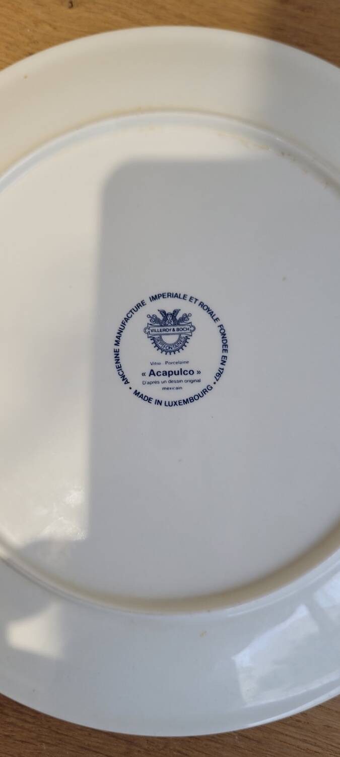 Acapulco Villeroy and Boch plates