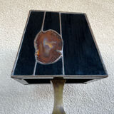Vintage desklamp in brass and agate, 1970