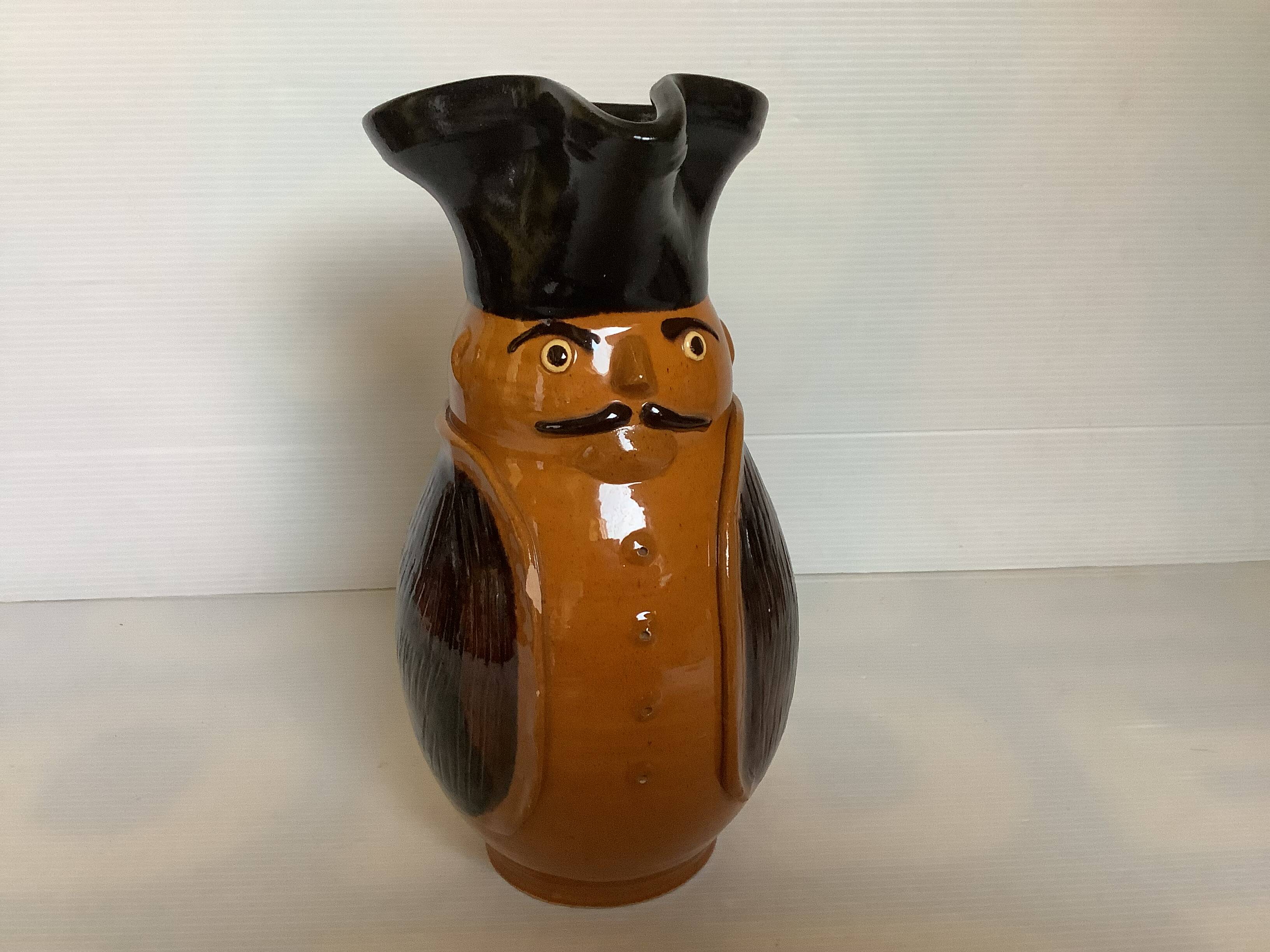 Handcrafted anthropomorphic pitcher