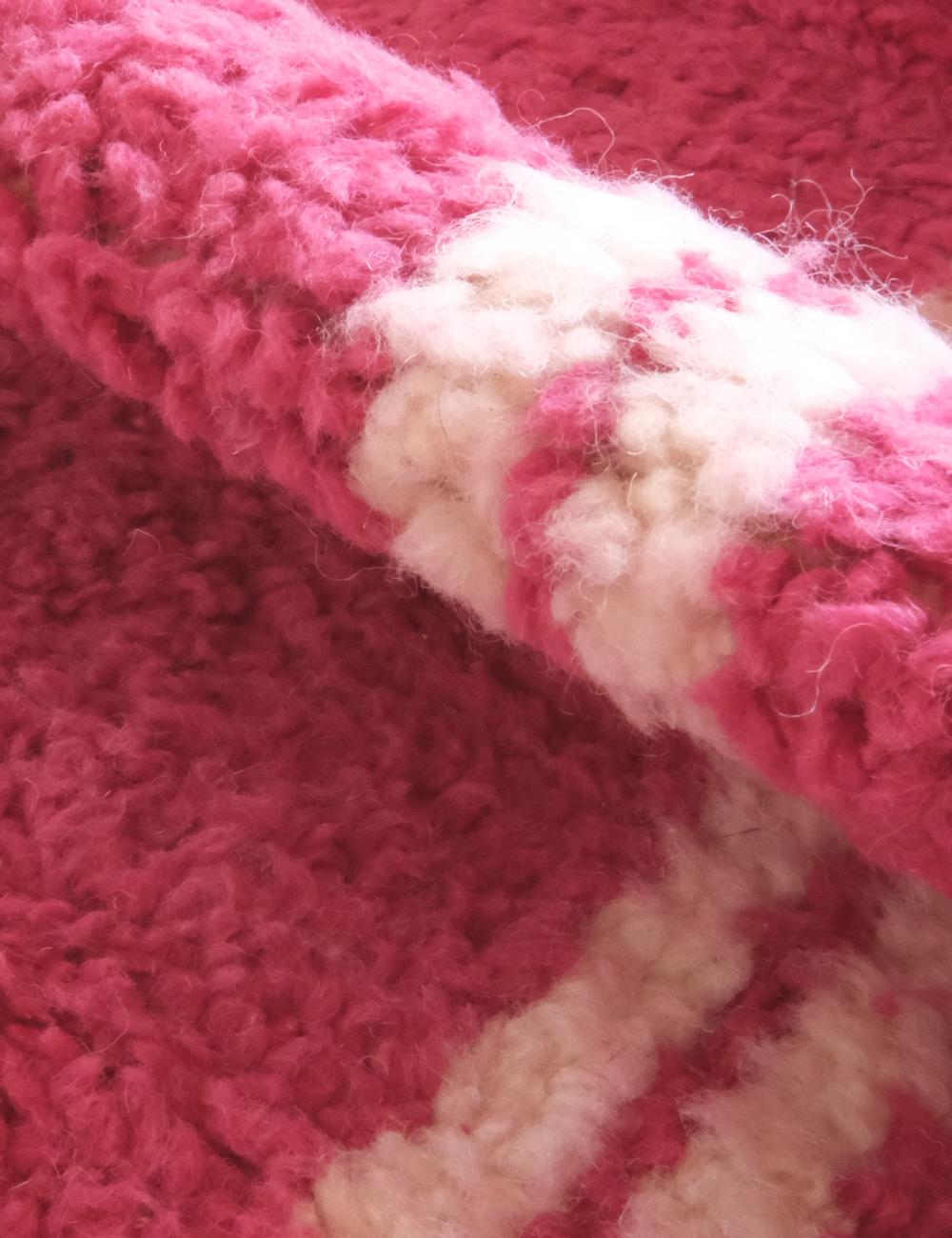 Tapis Rose Berbère - 253 x 184 cm