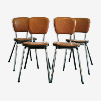 Lot de 4 chaises 1970