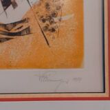 Alfred Steinmetzer (1918-2007), abstract composition, signed and dated etching