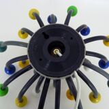 Vintage Pistillino wall lamp in silver plastic by studio Tetrarch for Valenti, Italy