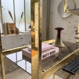 Brass shelf 1970 Belgo Chrom regency