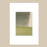 Abstract painting on paper b285 signed Eawy