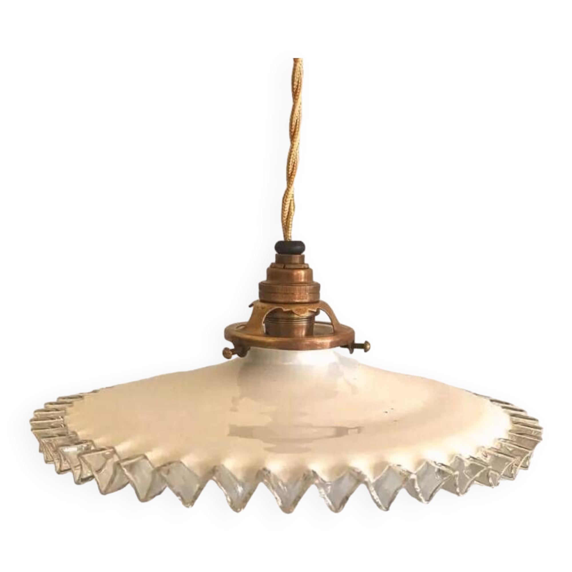 Opaline suspension, braided fabric cable