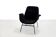 Vintage Italian armchair in black velvet attributed to Gastone Rinaldi