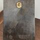 Old ceramic and wood coat hook