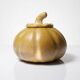 Vintage carved and polished stone box, pumpkin vintage craft 1980-1990