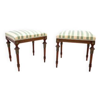 Pair of footstools/seats, Sweden, circa 1910