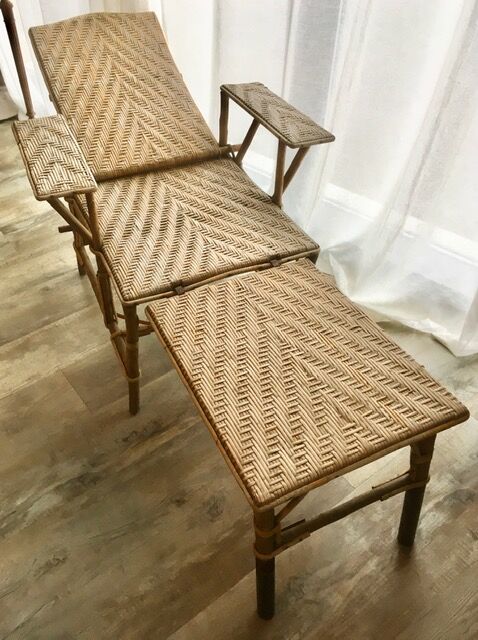 Rattan lounge chair