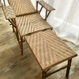 Rattan lounge chair