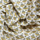 Lot de 4 serviettes block-print vertes et jaune