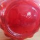 Italian carafe in Empoli glass color orange red 70