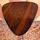 Retro plant table with levels, rosewood veneer, black trim
