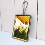 Simple barber mirror to put or hang vintage 50's