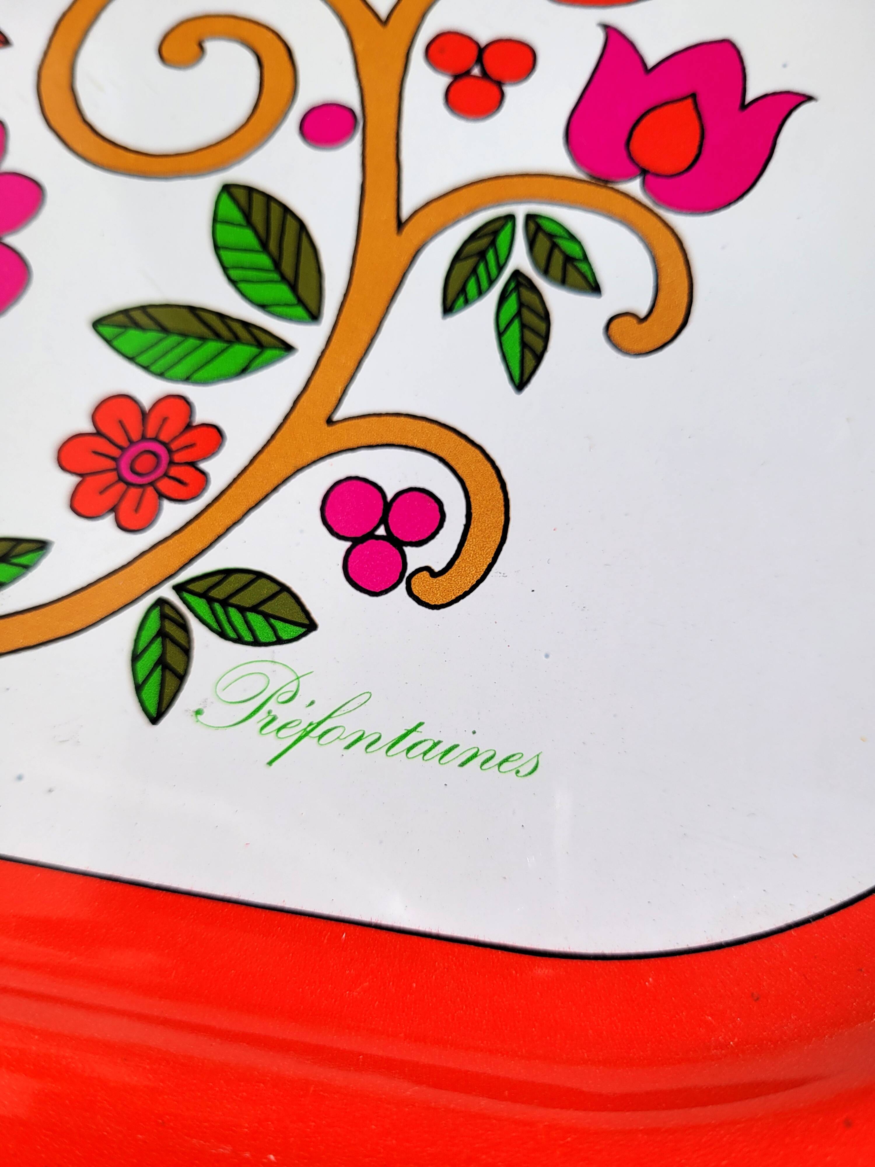Vintage Préfontaines 70s tray