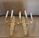 Pair of bronze sconces dore, Empire style