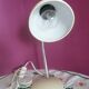 Lampe de bureau vintage en metal peint reglable loft
