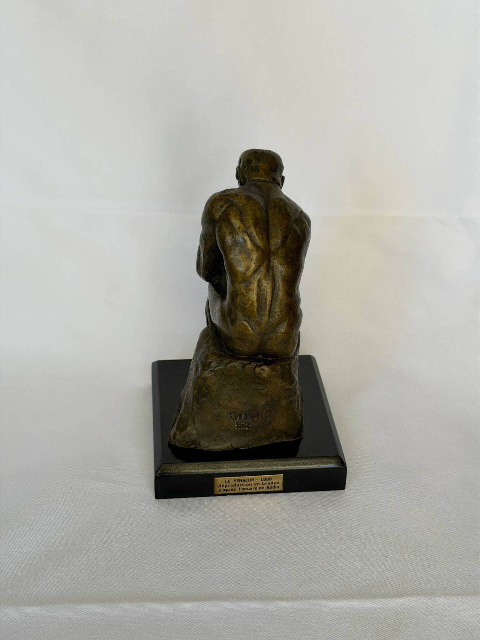 La sculpture en bronze Le Penseur, statue en bronze Rosin