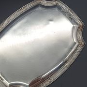 Refined small serving tray or rectangular catch-all with rounded corners.