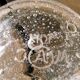 6 bubbled water glasses White Roman Goblet Biot Glassware