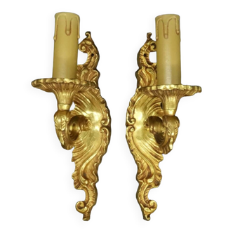 Paire d'appliques style Louis XV / Baroque