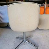 Set of 4 vintage Steelcase Strafor office chairs by Randall Buck.