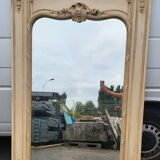 Antique mirror 180 cm – Louis XVI style – Wooden floral sculptures