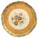 Vintage light blue decorative wooden plate, Italy, 1960s.