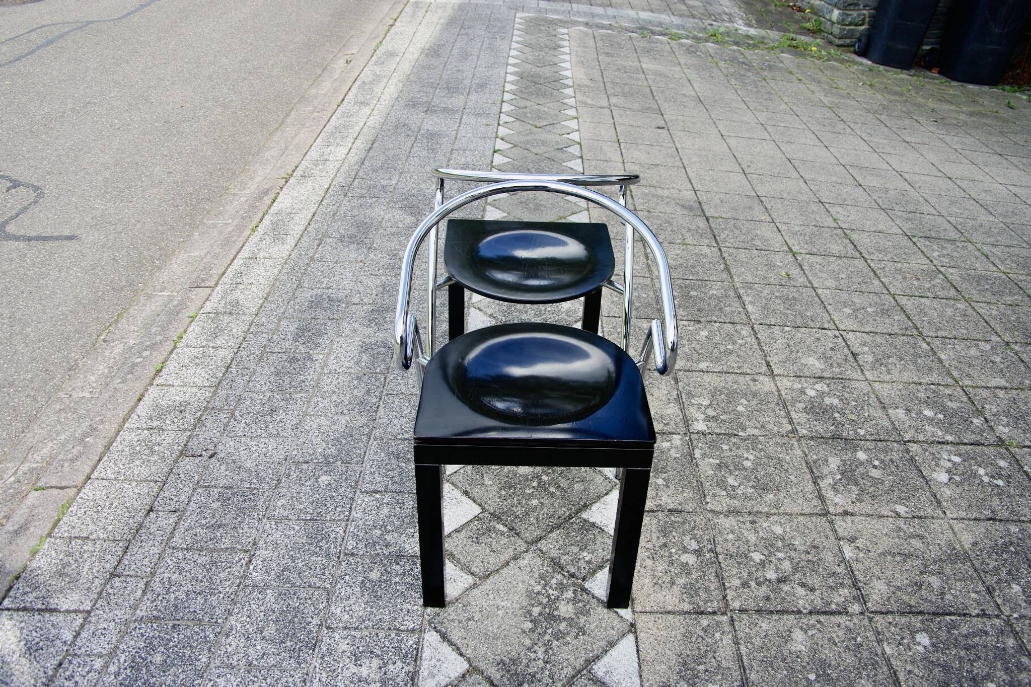Paire de chaise vintage space age 1980